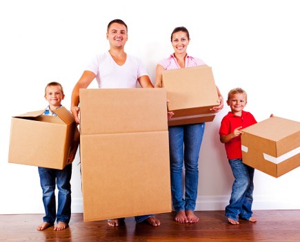 House removalists helping with an apartment move in Acton