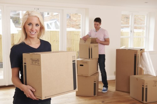 Removal team preparing a local house move in Acton