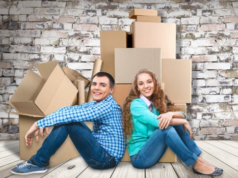 Acton removals planning with boxes, labels, and furniture protection