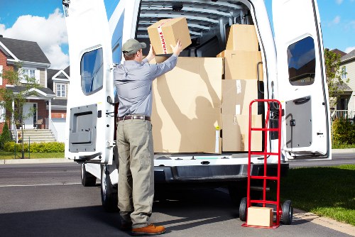 Acton moving van helping with residential and office removals
