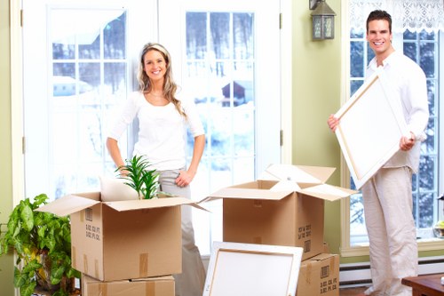 Packed moving boxes ready for a smooth Acton home or business move